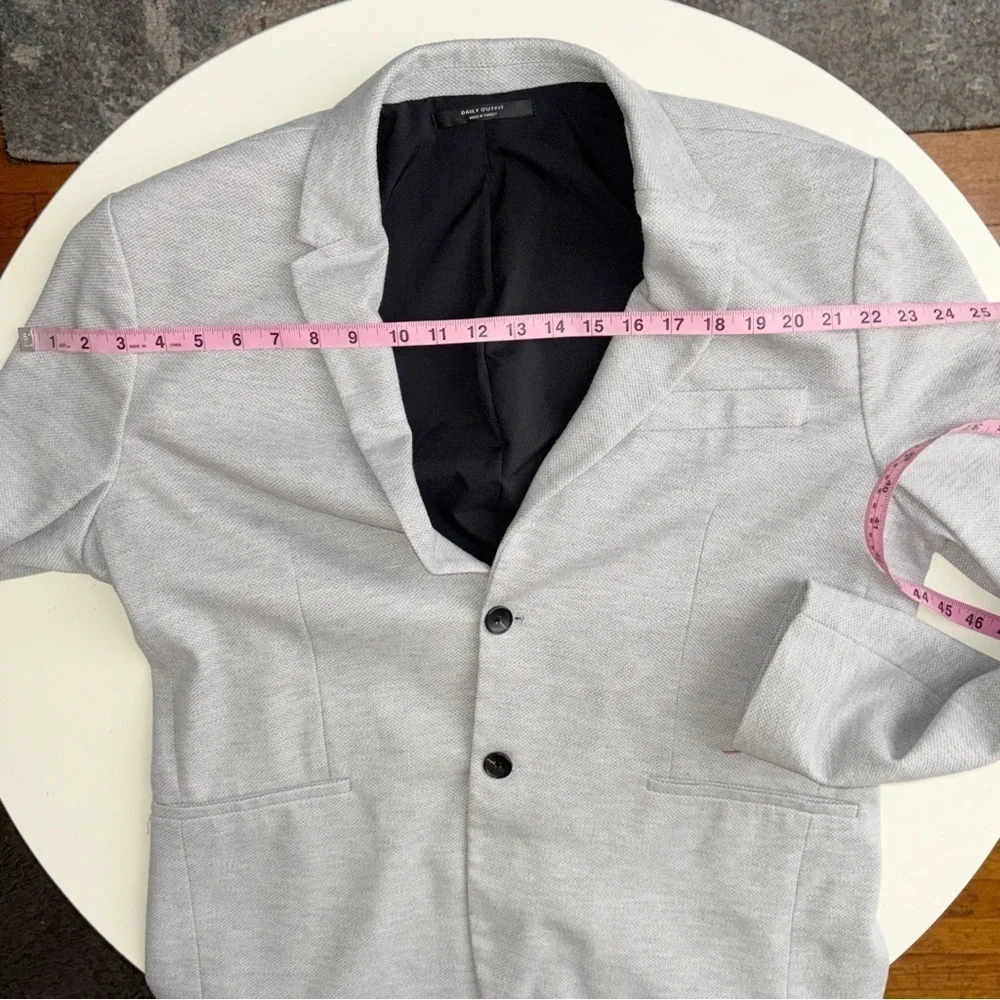 Zara Essentials Men’s Blazer Jacket Size XL Gray